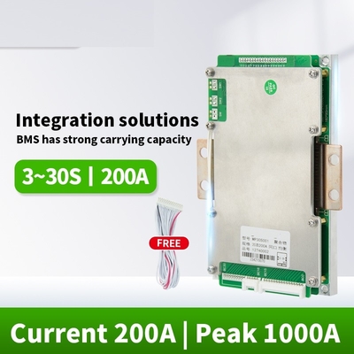 батарея лития BMS 24V 36V 12v 48V 60V 72V 3S-24S 100A 120A 150A 200A 250A Lifepo4 4s 200a