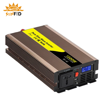 инвертор 24V 110V 220V волны синуса 48V 1500W 12V чистый