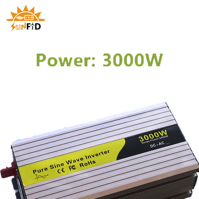 24V 48V инвертор волны синуса 3000 ватт чистый DC 12 вольт к солнечной энергии AC 110V 220V