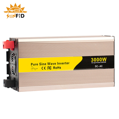 24V 48V инвертор волны синуса 3000 ватт чистый DC 12 вольт к солнечной энергии AC 110V 220V