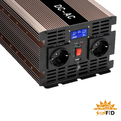24V 48V инвертор волны синуса 3000 ватт чистый DC 12 вольт к солнечной энергии AC 110V 220V