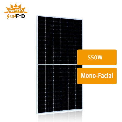 550W PERC подгоняло высокую эффективность Monofacial полуячейки панелей солнечных батарей Mono кристаллическую
