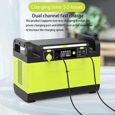 волна синуса 1210Wh портативной электростанции 1500W чистая 5V-20V