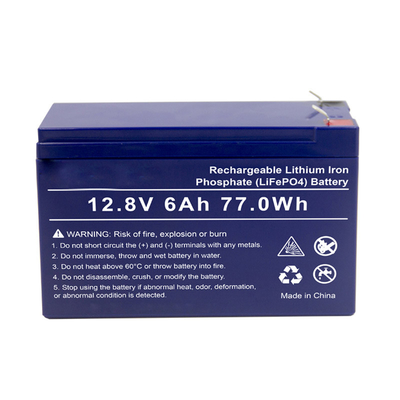 Батарея лития начала двигателя замены LifePO4 12.8V 6Ah SLA