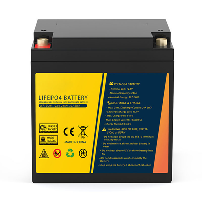 замена 12.8V литий-ионного аккумулятора 24Ah Lifepo4 для кресло-коляск солнечноэлектрических кораблей UPS электрических