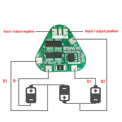 Pcb балансируя собрания 12V 100Ah 18650 BMS 3s 10A для батареи лития