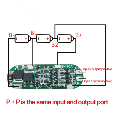 Батарея лития Bms Pylontech 18650 3s 12V 10amp 11.1V Lifeo4