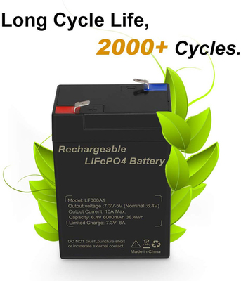 батарея лития 6Ah мотоцикла 6V Lifepo4 Talentcell перезаряжаемые